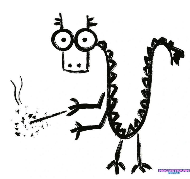 tranh vẽ con rồng