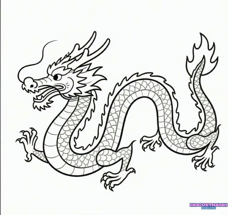 tranh vẽ con rồng đẹp nhất