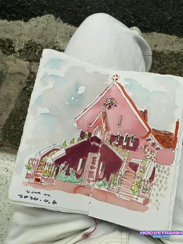 tranh vẽ đà lạt