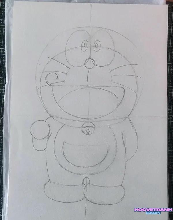 tranh vẽ doremon mẫu