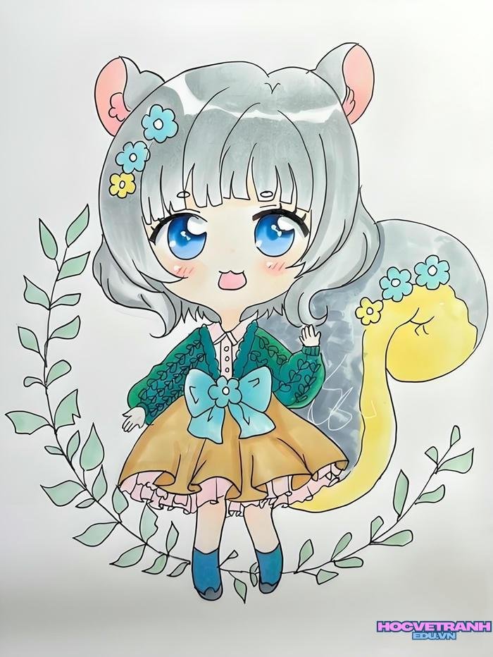 vã tay tranh chibi