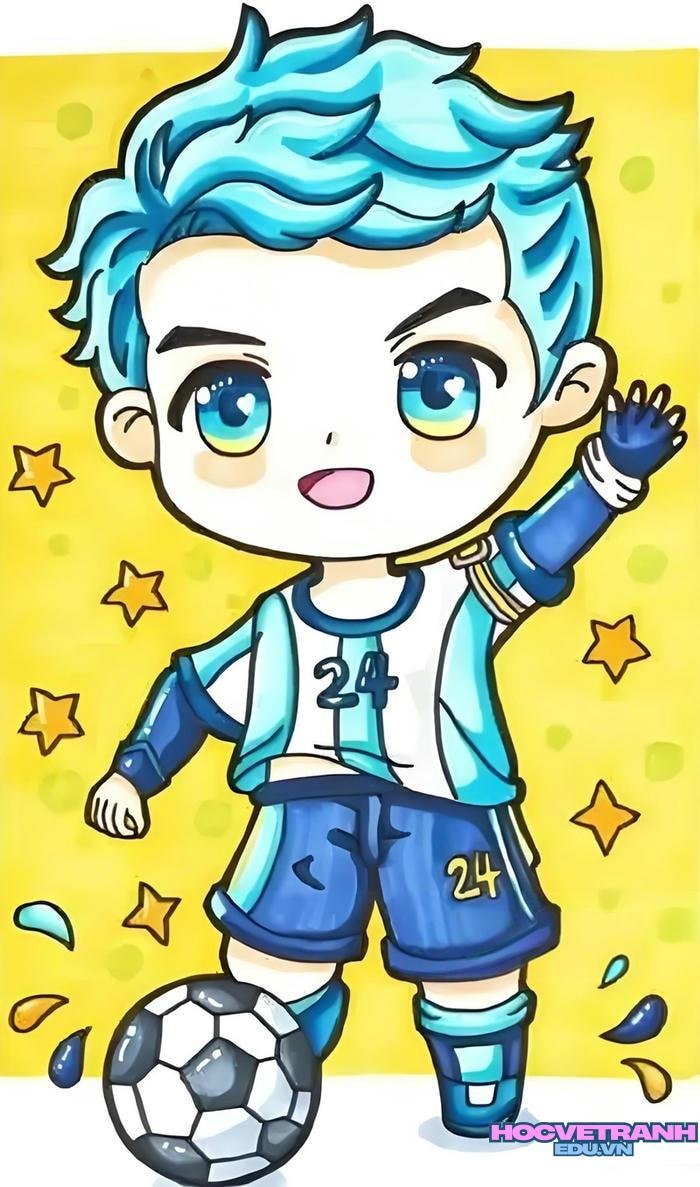 vẽ anime đơn giản chibi