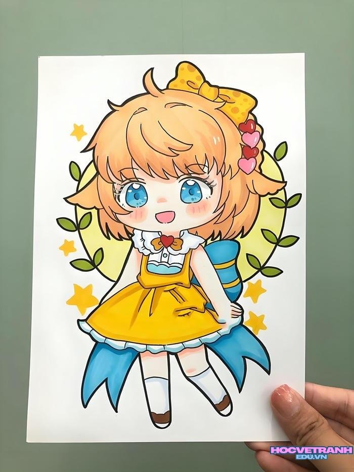 vẽ anime đơn giản cute