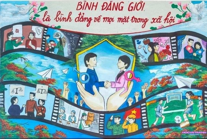 vẽ bức tranh bình đẳng giới
