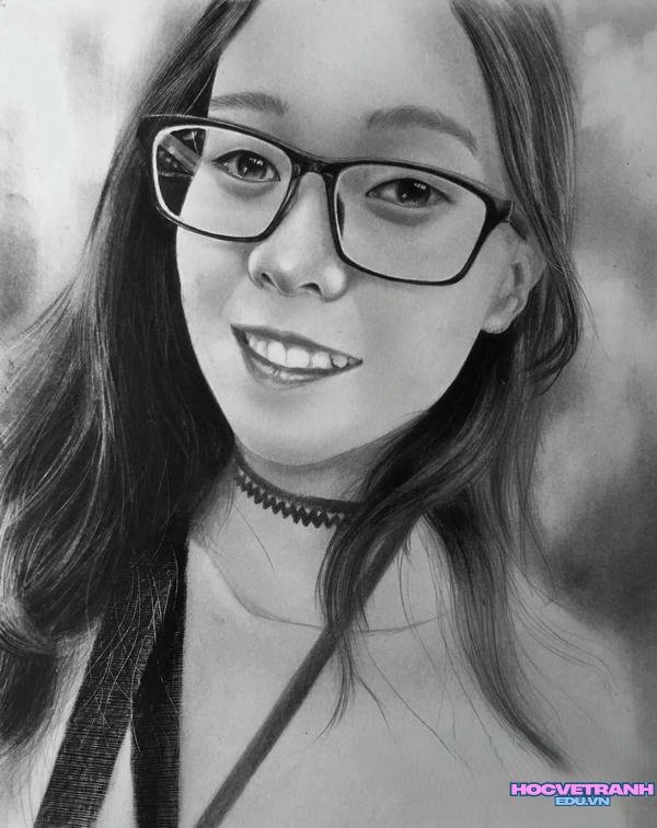 vẽ chân dung bằng chì