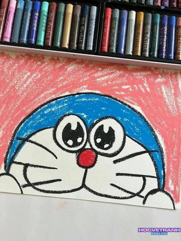 vẽ chân dung doremon