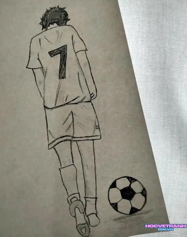 vẽ chân thực cầu thủ