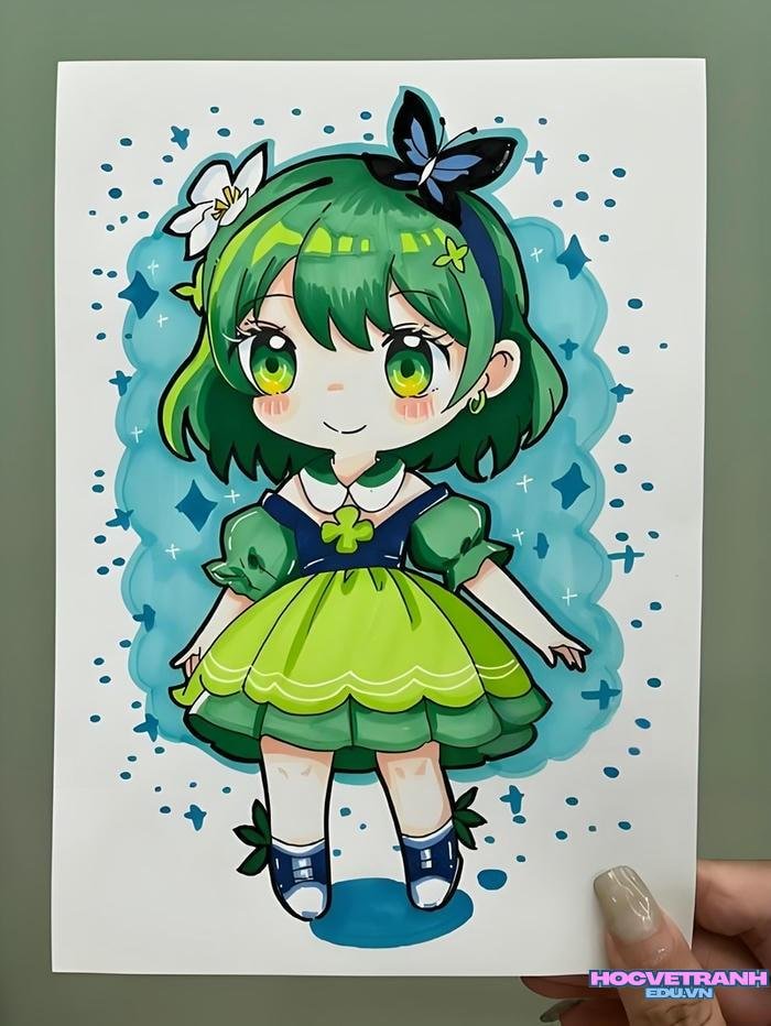 vẽ chibi đơn giản