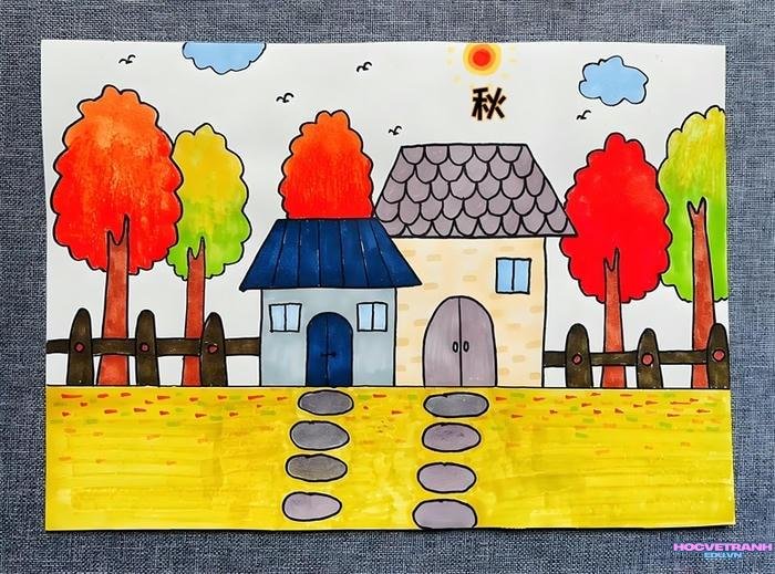 vẽ chiều quê thanh bình