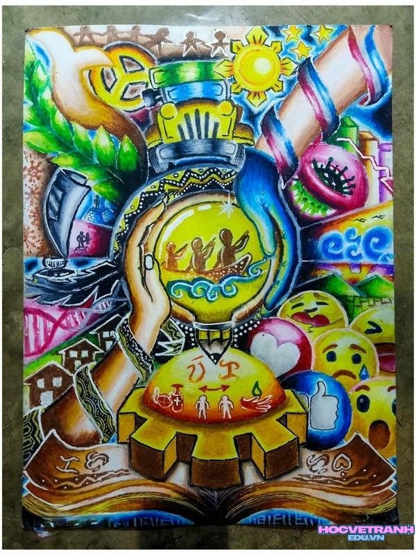 vẽ chủ đề tiết kiệm điện