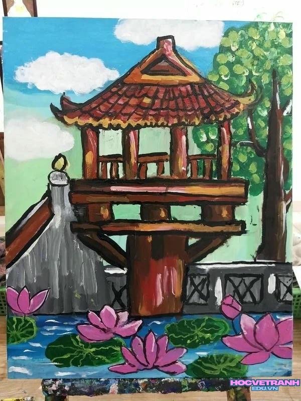 vẽ chùa một cột