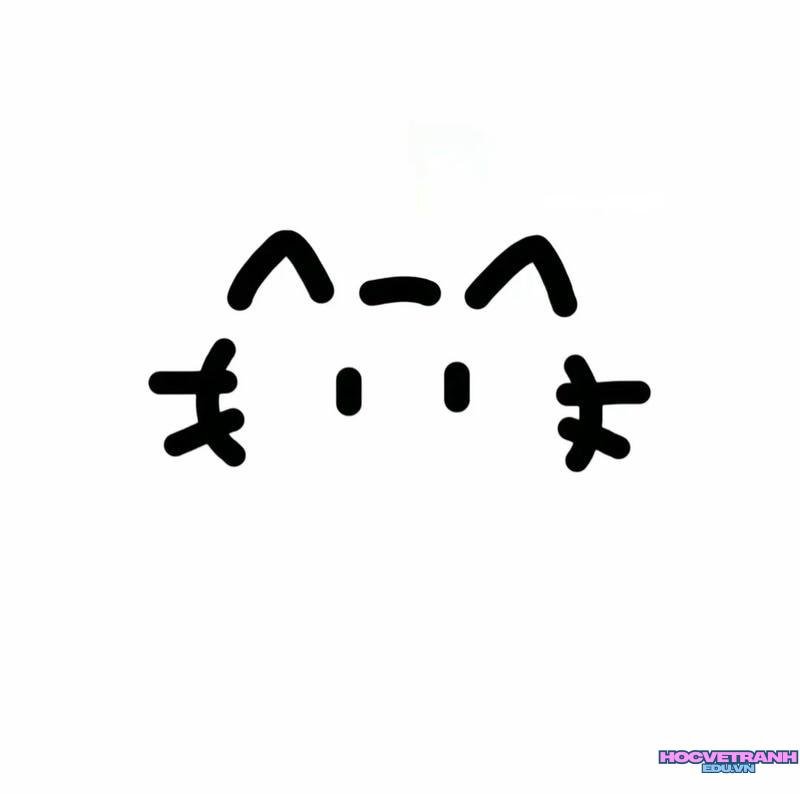 vẽ con mèo hello kitty