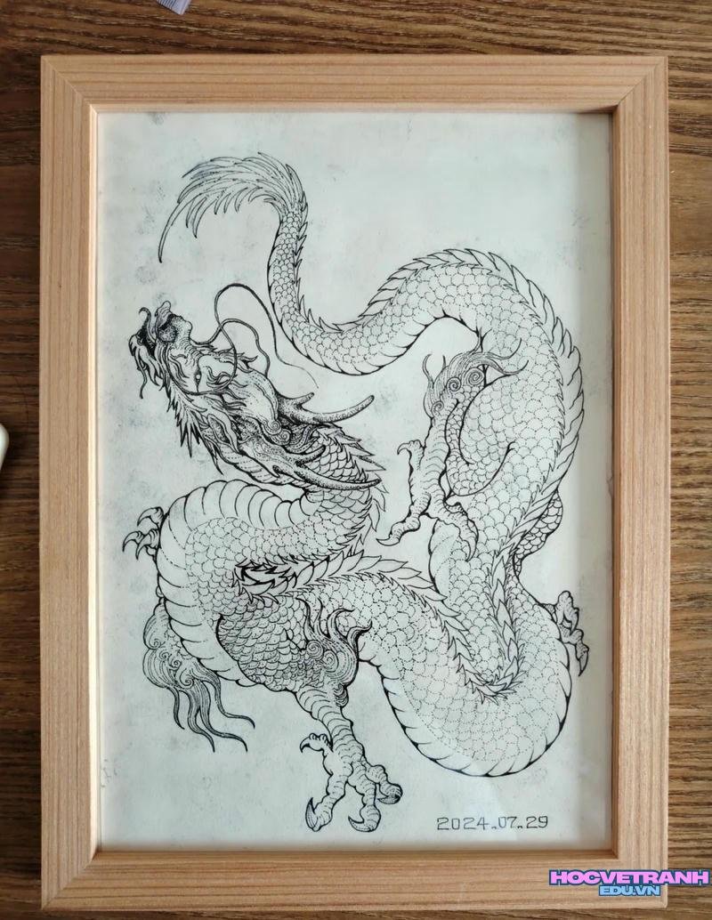 vẽ con rồng đơn giản