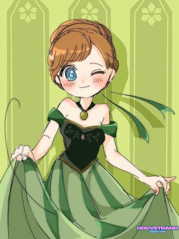 vẽ công chúa anime