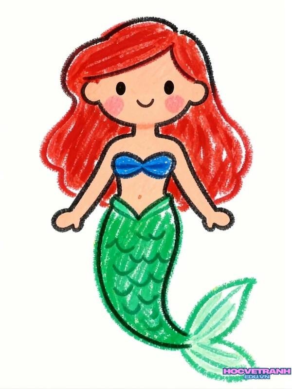 vẽ công chúa disney chibi