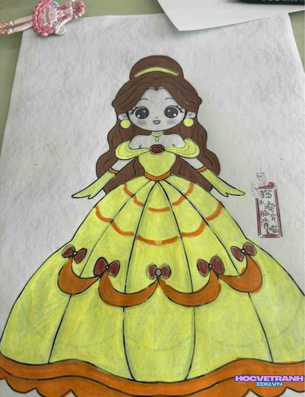 vẽ công chúa lọ lem