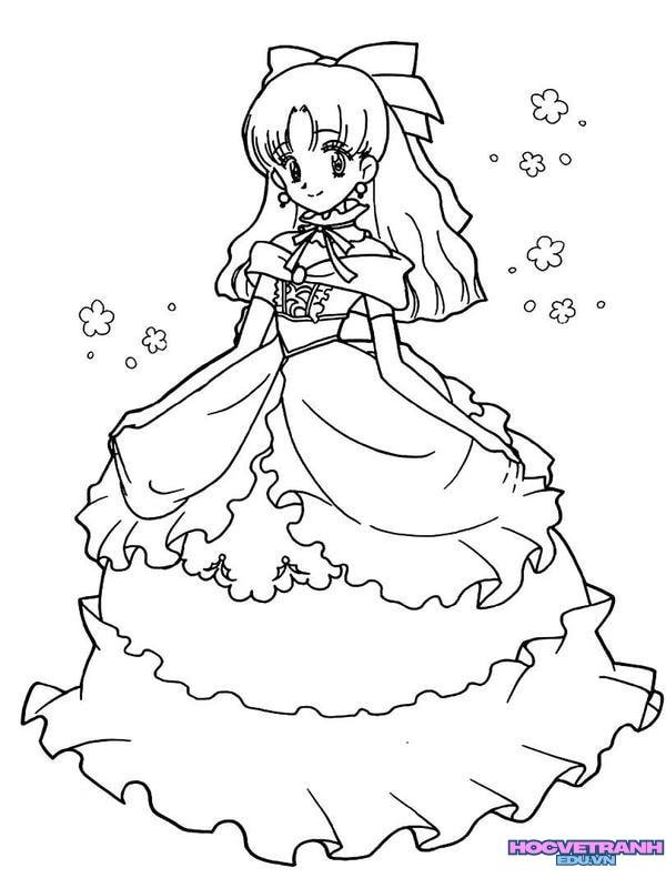 vẽ công chúa tóc mây