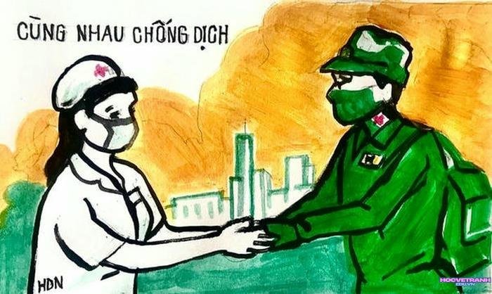 vẽ đề tài tự do đẹp