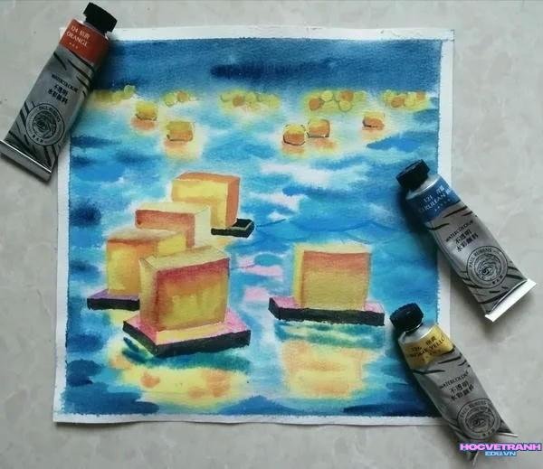 vẽ đêm hội hoa đăng