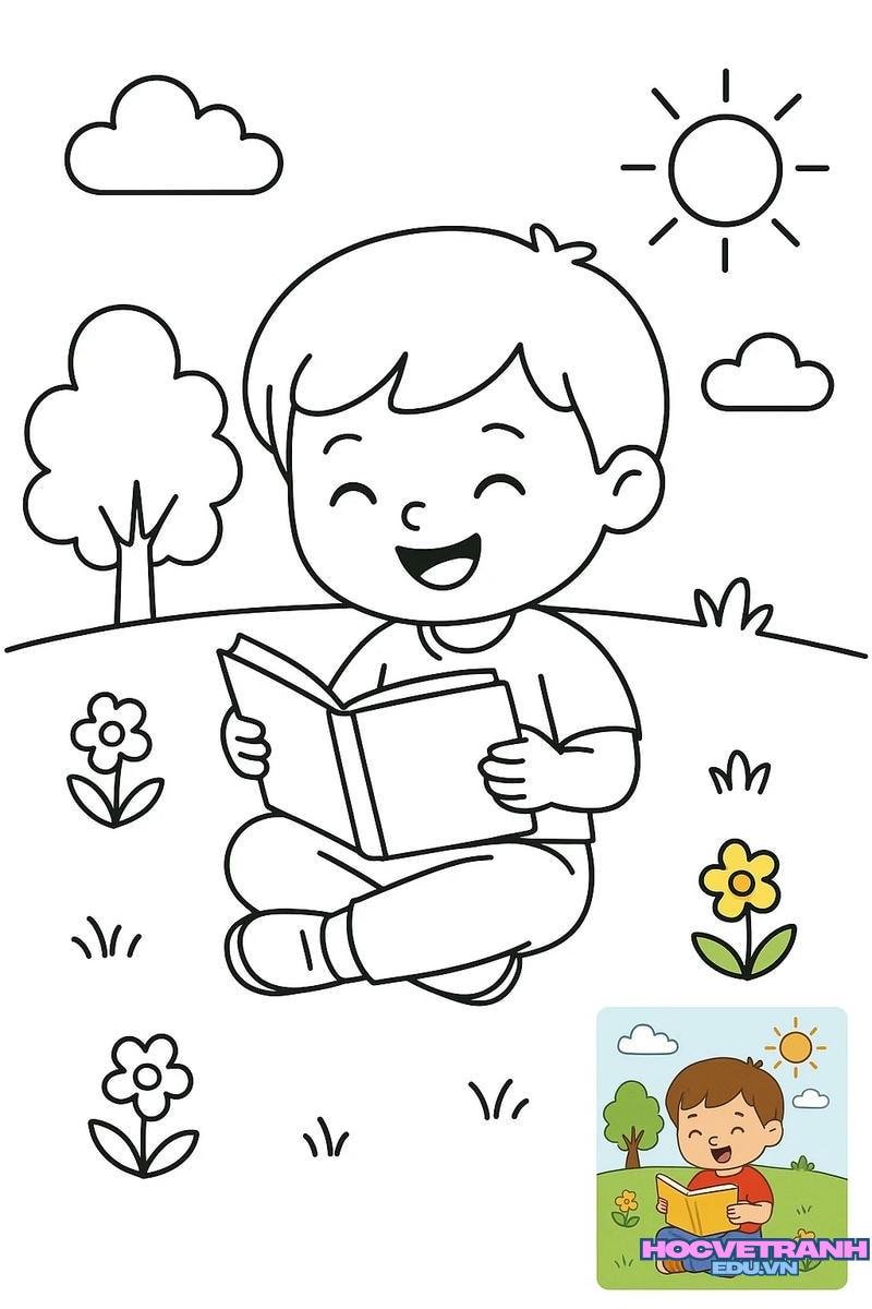 vẽ đọc sách nghệ thuật