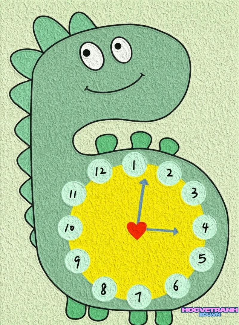 vẽ đồng hồ hình thú