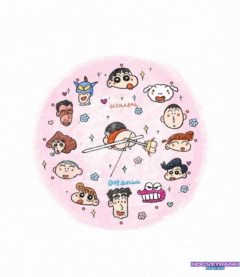 vẽ đồng hồ trang trí