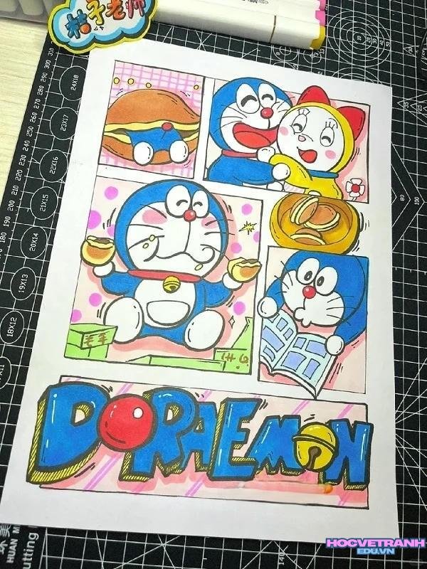 vẽ doraemon sáng tạo