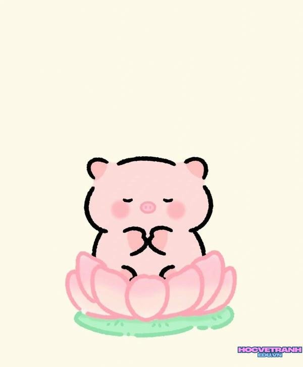 vẽ heo con mập mạp