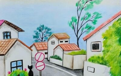 vẽ khung cảnh quê em