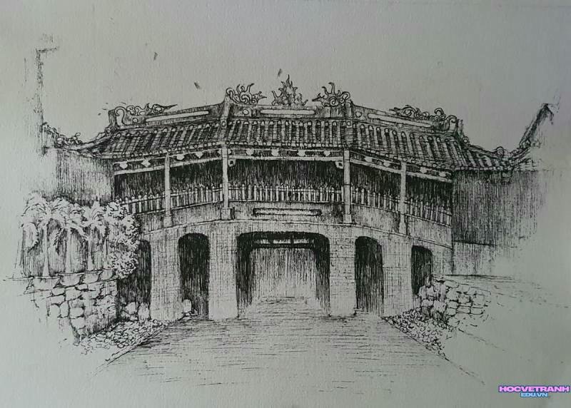 vẽ kiến trúc cổ xưa