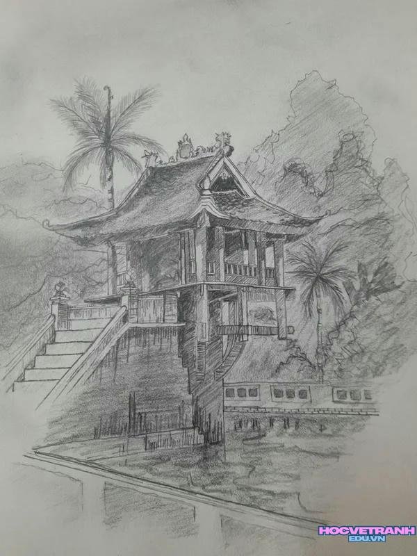 vẽ kiến trúc cổ xưa
