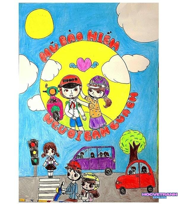 vẽ mẹ đưa bé học