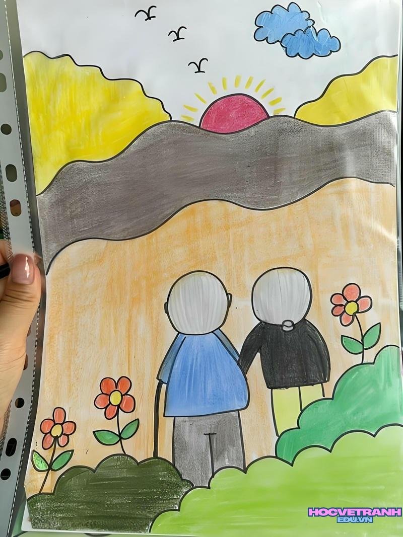 vẽ người thân yêu nhất