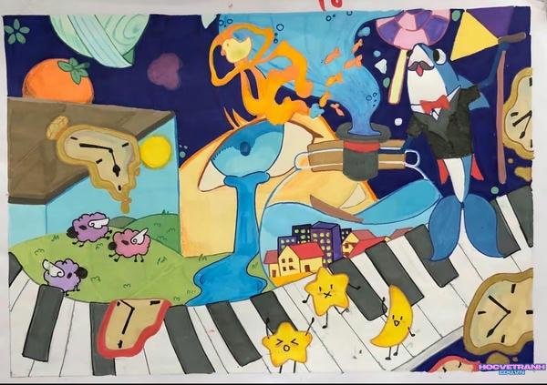 vẽ nhà màu sắc đan mạch