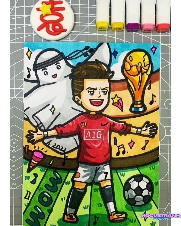 vẽ niềm vui chiến thắng