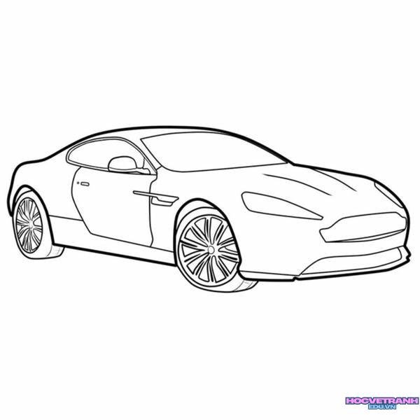 vẽ ô tô cho bé