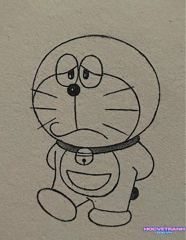 vẽ phác họa doremon