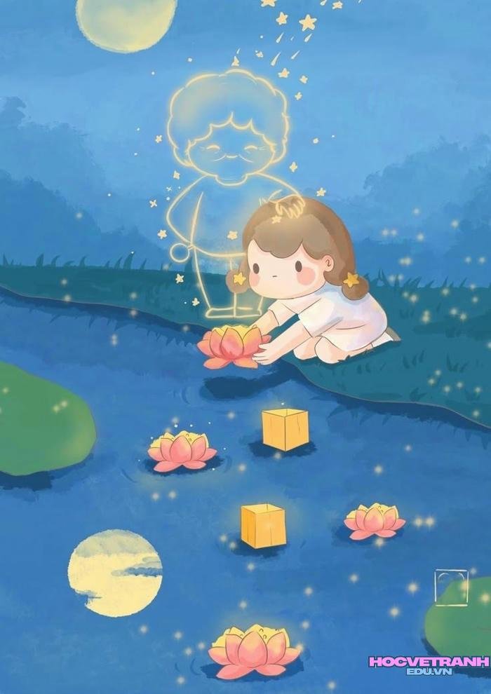 vẽ phong cảnh đơn giản