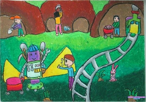 vẽ thế giới xanh sạch