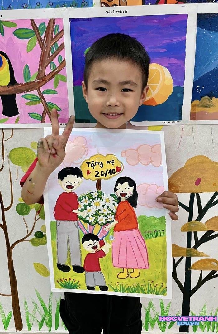 vẽ tranh 20 10 với phụ nữ hiện đại