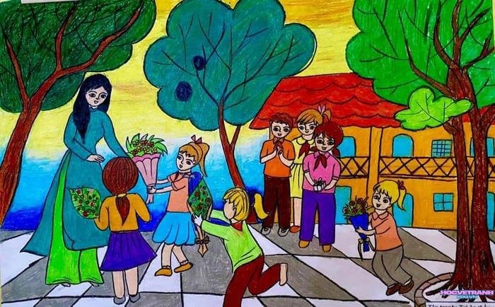 vẽ tranh 20 11 màu sắc