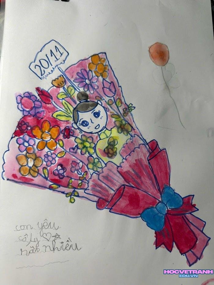 vẽ tranh 20 11 phong cách