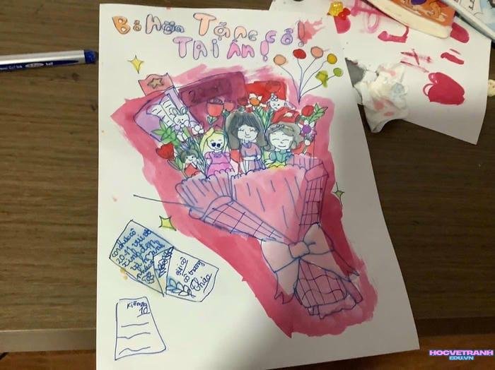 vẽ tranh 20 11 việt nam