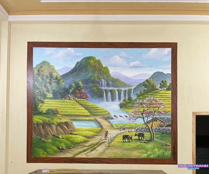 vẽ tranh 3d bằng màu nước