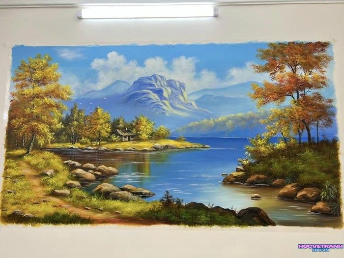 vẽ tranh 3d cho triển lãm