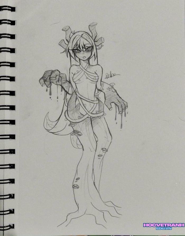 vẽ tranh anime buồn
