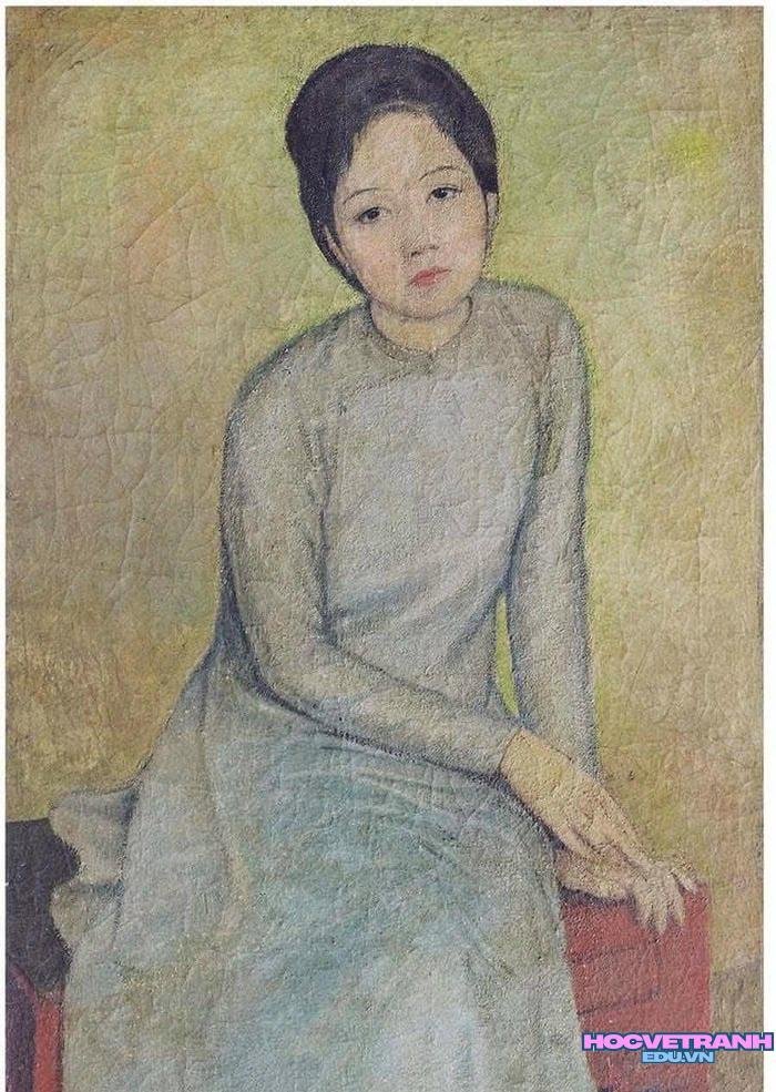 vẽ tranh áo dài lụa