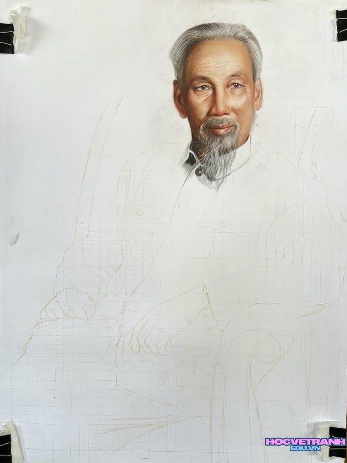 vẽ tranh bác hồ và lịch sử