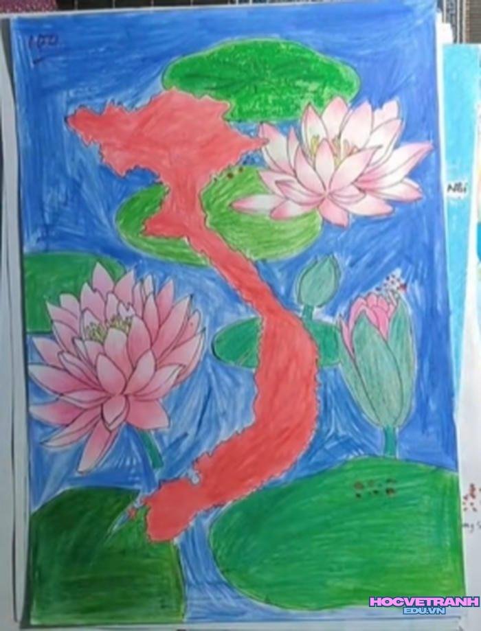 vẽ tranh bản đồ việt nam và văn hóa