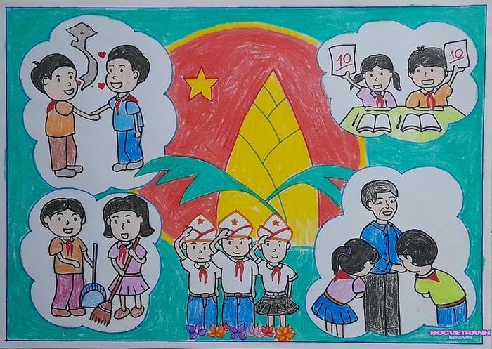 vẽ tranh bản đồ việt nam với các tỉnh